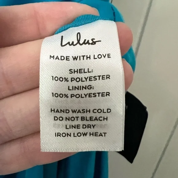 NWT Lulus Exquisite Excellence Turquoise Satin Strapless Maxi Dress - Picture 10 of 11